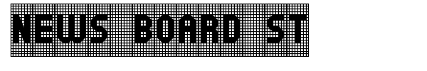 News Board St font preview